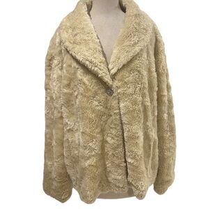 SEXY FAUX FUR SATIN LINED DRESSY OVERCOAT FOR ANY FORMAL OCCASION by VENEZIA
